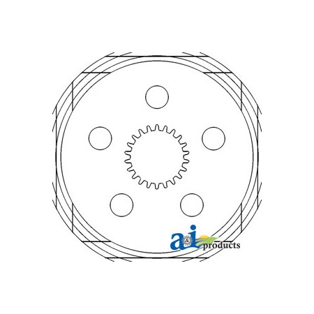 A & I Products Disc, Brake 8" x8" x0.2" A-E9NN2A097AA